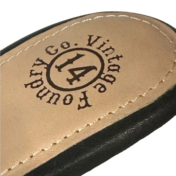 Vintage Foundry Co. Women’s Lorie Wedge Sandal in Black Size 9 - Picture 6 of 7